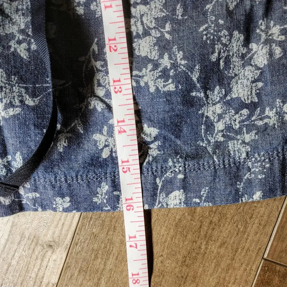 White Stag Blue Floral Skort Size 6 100% Cotton RN 52469 - Picture 7 of 12